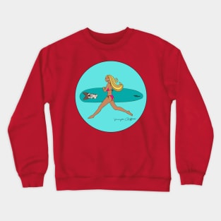 Surfing is fun in the sun Crewneck Sweatshirt